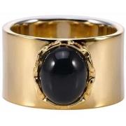 Bijoux Orusbijoux Bague Chaine Argent Doré Céline Pierre Onyx