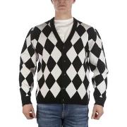 Sweat-shirt Guess Cardigan Go Avery Diamond Bianco Nero