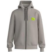 Sweat-shirt BOSS SWEAT ZIPPÉ DAPLE212 EN MOLLETON DE COTON AVEC PATCH ...