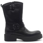 Boots NeroGiardini stivaletto biker in pelle