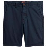 Short Superdry Officier chino shorts bleu marine