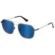 Lunettes de soleil Police Lunettes de soleil Homme SPLF64-57300B Doré ...