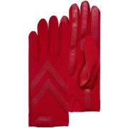 Gants Isotoner Gants Femme tissu extensible recyclé Rouge