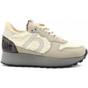 Chaussures Duuo Running Suede Pelo Sneaker Donna Bianco D124077