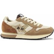 Bottines Sun68 Running Glitter Sneaker Donna Beige Z44210