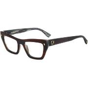 Lunettes de soleil Dsquared D2 0153 Cadres Optiques, Bordeaux, 52 mm