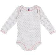 Bodys Petit Bateau Body blanc, rose