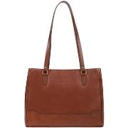 Sac a main Hexagona Sac porte epaule Ref 64093 Marron 37*27*11 cm