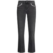 Jeans Liu Jo Jean bootcut noir à strass