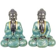 Statuettes et figurines Signes Grimalt Bouddha Fibre Méditant 2 Unités