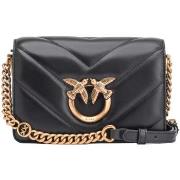 Sac Pinko sac love click mini quilt noir or