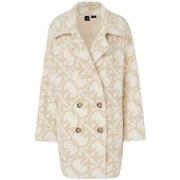 Blouson Pinko Manteau rond en beige rose