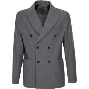 Veste Les Hommes blazer gris à double poitrine