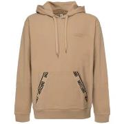 Sweat-shirt Moschino hoodie beige stripe logate