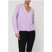 Pull Kebello Gilet Cardigan Violet F