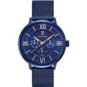 Montre Pierre Lannier BEAUCOUR Cadran Bleu Bracelet Acier milanais Ble...