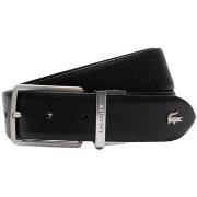 Ceinture Lacoste Ceinture en cuir homme Ref 63153 672 Noir Marine