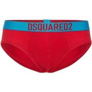 Slips Dsquared Slip rouge élastique bleu