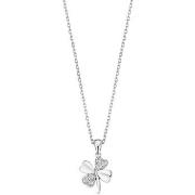 Collier Lotus Collier Silver trèfle argent empierré