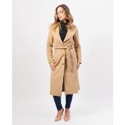 Manteau Mademoiselle Du Monde Manteau long en tissu MDM avec ceinture