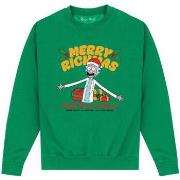 Sweat-shirt Rick And Morty Happy Human Holidays