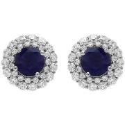 Boucles oreilles Brillaxis Boucles d'oreilles or blanc 18K iolite oxyd...