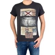 T-shirt Deeluxe T-shirt S16-132 Harold Charcoal