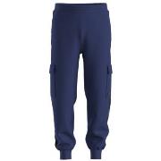 Pantalon BOSS PANTALON DE SURVÊTEMENT BLEU MARINE RELAXED FIT AVEC BO