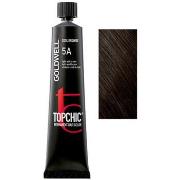 Soins cheveux Goldwell TOPCHIC permanent hair color 5A 60 ml