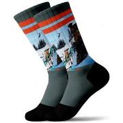 Chaussettes Pullin Chaussettes Homme Coton GENEP Gris Bleu