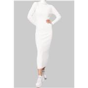 Robe Kebello Robe Col Roulé Blanc F