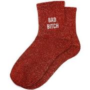 Chaussettes Sud Trading Paire de chaussettes paillettes bad bitch roug...