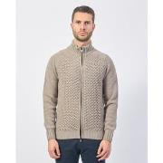 Gilet Gazzarrini cardigan entièrement zippé en laine mélangée