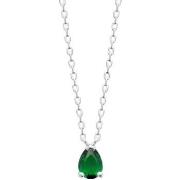 Collier Brillaxis Collier argent rhodié oxyde vert