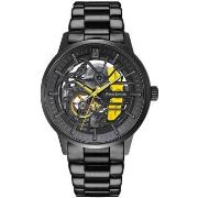 Montre Pierre Lannier PADDOCK Noir Cadran Noir Bracelet Acier Noir 22 ...