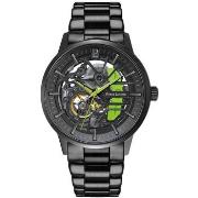 Montre Pierre Lannier PADDOCK Noir Cadran Noir Bracelet Acier Noir 22 ...