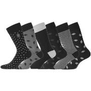 Chaussettes Serge Blanco Lot de 6 Paires de Chaussettes de ville coton...