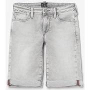 Short enfant Le Temps des Cerises Bermuda jogg lo gris clair délavé