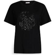 T-shirt Liu Jo T-shirt en coton avec paillettes et strass