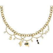 Bijoux Karl Lagerfeld Collier en acier et cristal