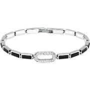 Bijoux Karl Lagerfeld Bracelet en acier et cristal