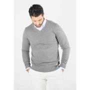 Pull Hollyghost Pull homme col v anthracite - Touché cachemire