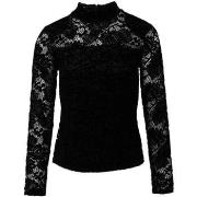 T-shirt Salsa Lace sweater with mock neck