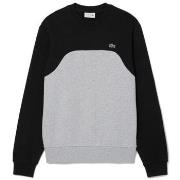 Sweat-shirt Lacoste SWEATSHIRT EN MOLLETON DE COTON COLOR-BLOCK GRIS E...