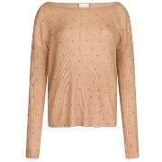 Pull Liu Jo Pull beige avec strass