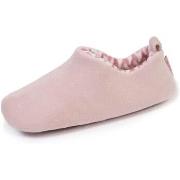 Chaussons Isotoner Chaussons bottillons Femme bas micro-éponge Rose