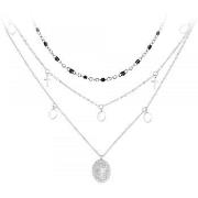 Collier Sc Bohème B2222-ARGENT+B2380-NOIR