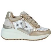 Baskets Carmela ZAPATILLAS DE CUÑA EN PIEL 16226602 BEIGE