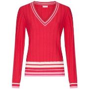 Pull Liu Jo Pull rouge avec col en V