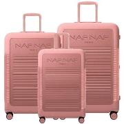 Valise Naf Naf Ensemble de 3 valises S/M/L NALA PINK GOLD